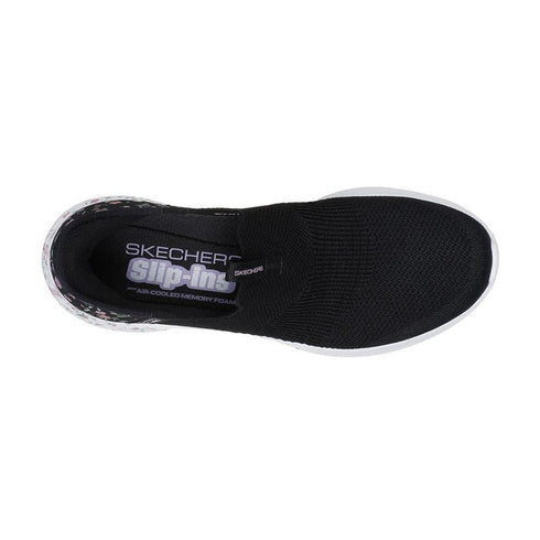 Skechers Ultra Flex 3.0 Bloom On SLIP INS Black Floral
